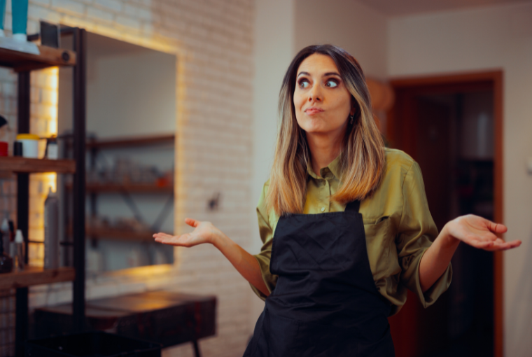 An overwhelmed hair salon owner wonders which salon add-on features are right for her business